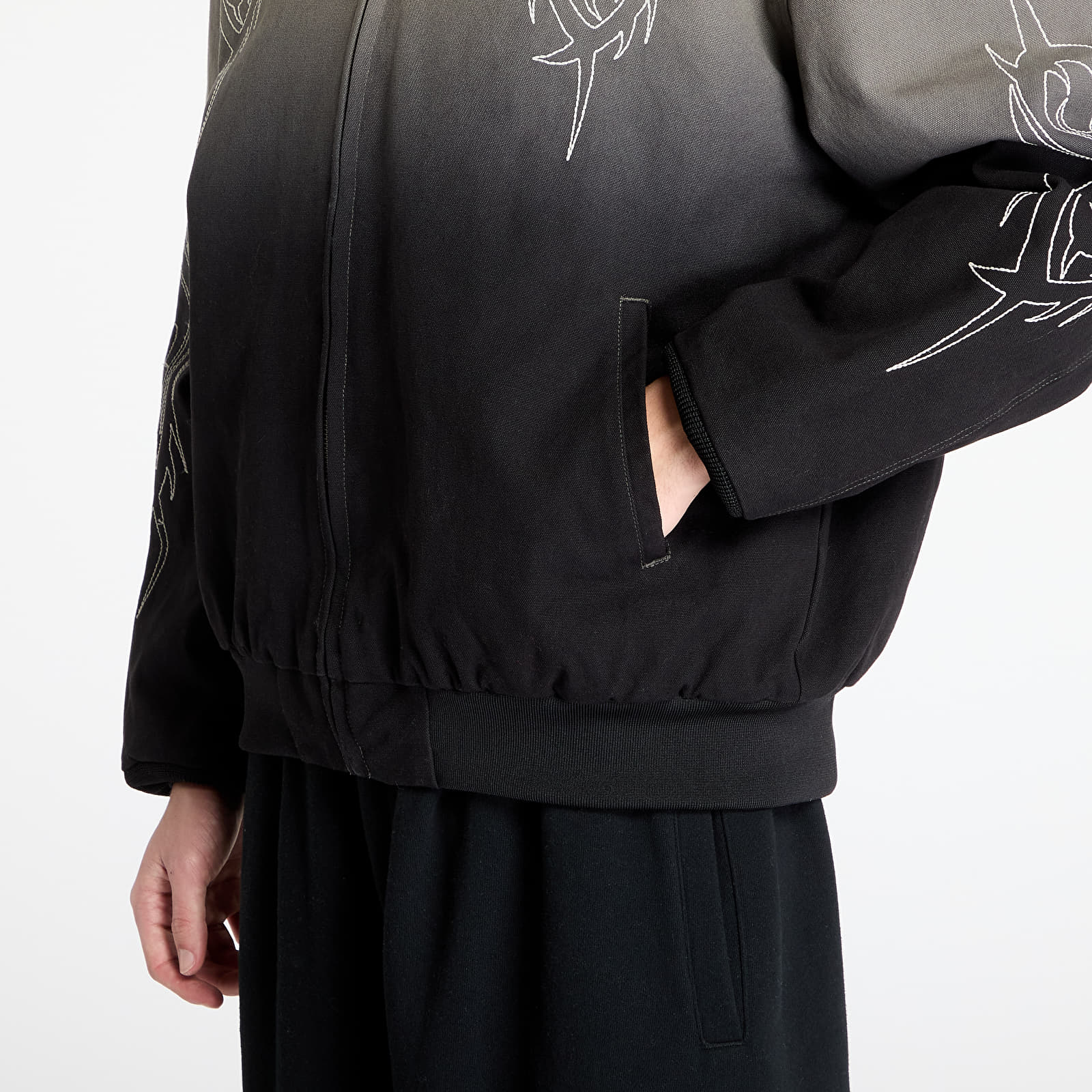 Herrenjacken PLEASURES x Slipknot Star Hooded Jacket Grey