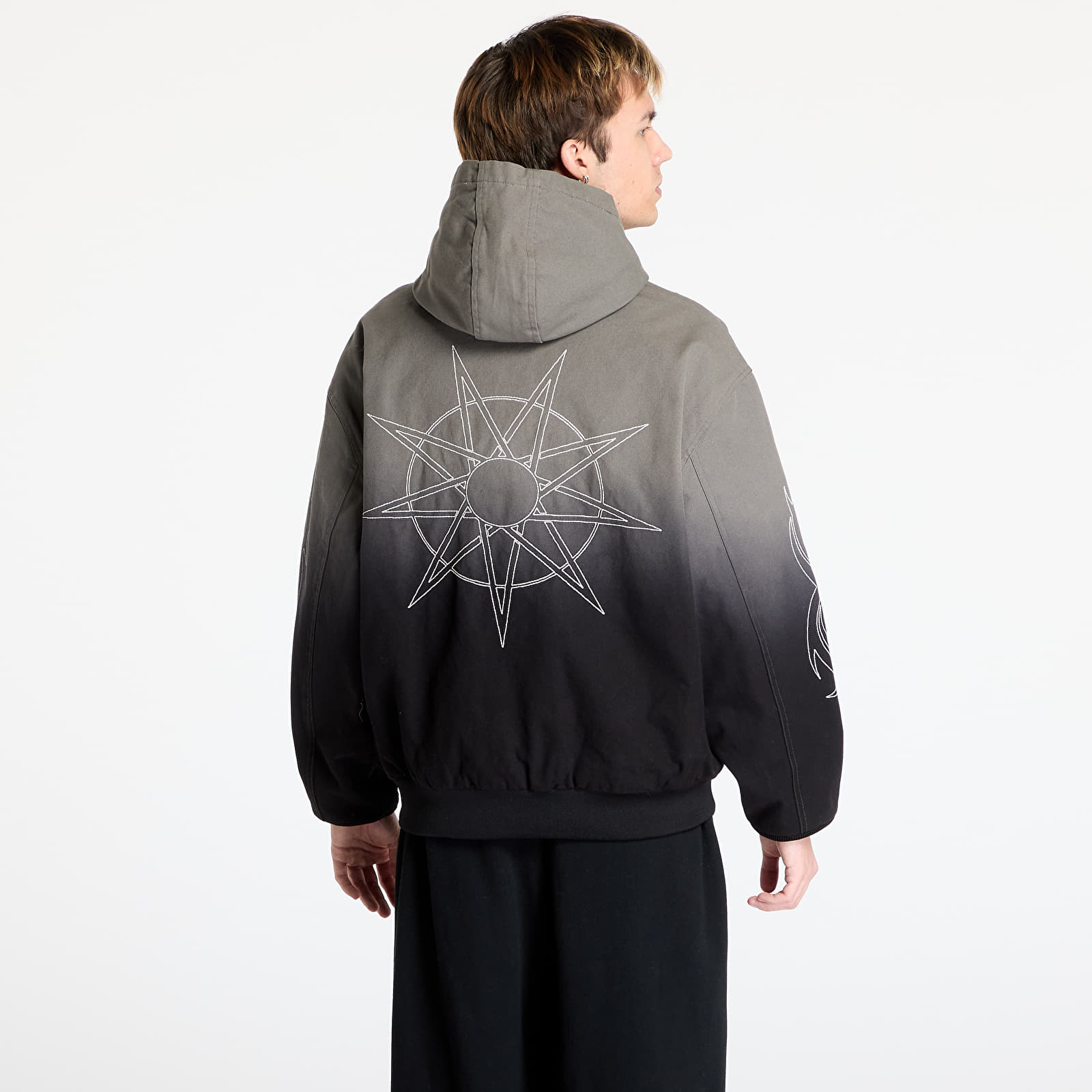 Herrenjacken PLEASURES x Slipknot Star Hooded Jacket Grey
