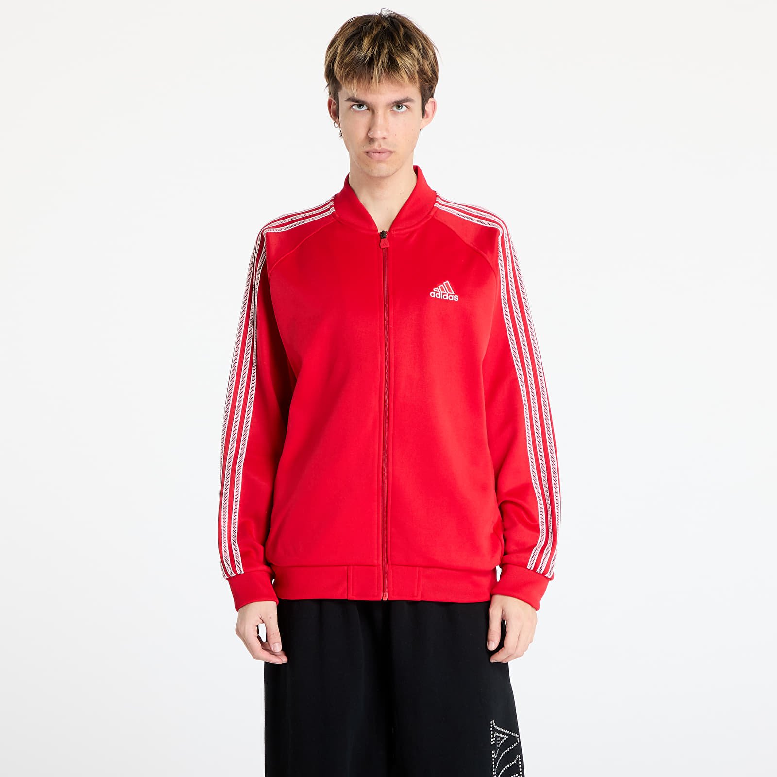 Men's sweatshirts adidas Track Top Red/ Better Scarlet