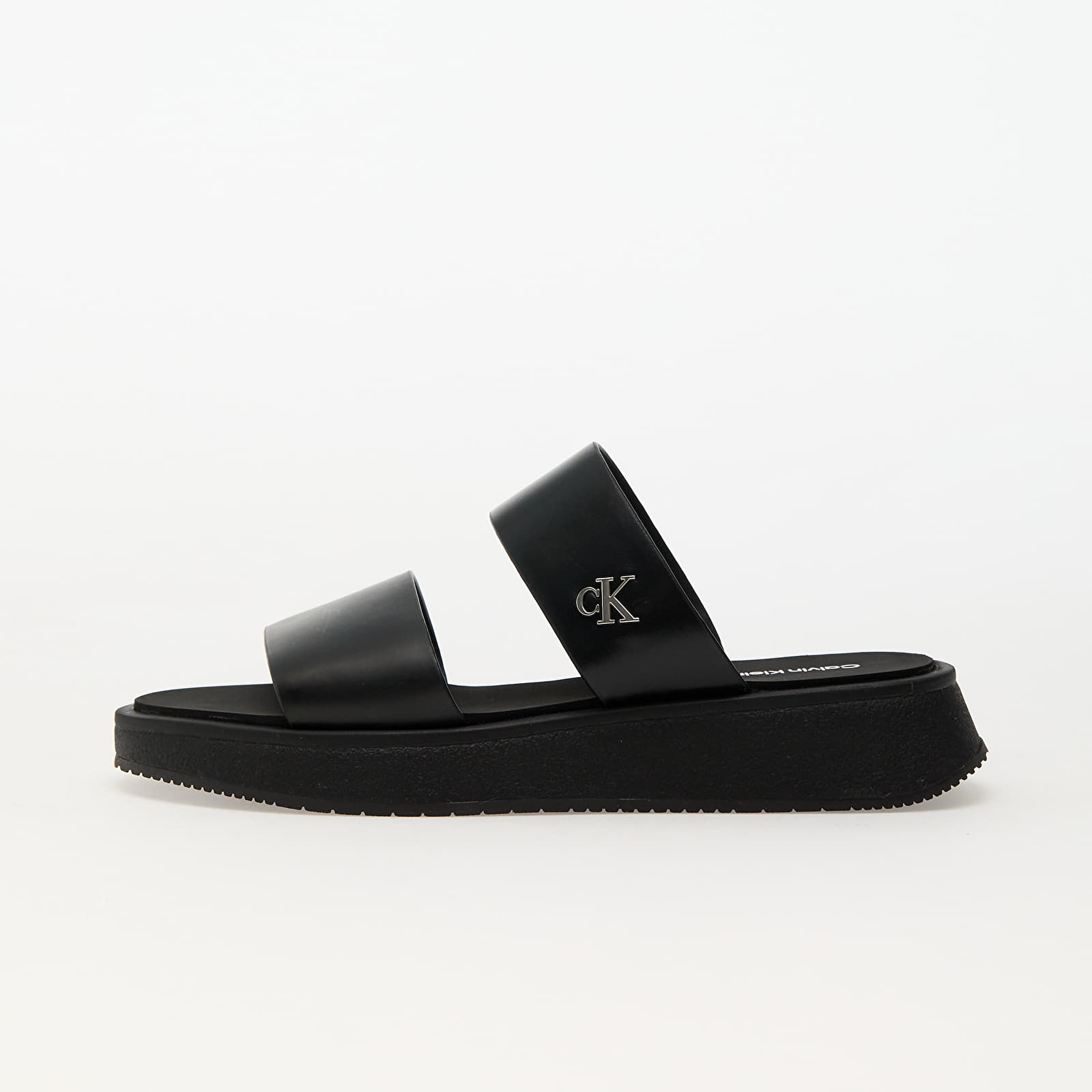 Ženske superge in čevlji Calvin Klein Jeans Sandal Slide Double Black