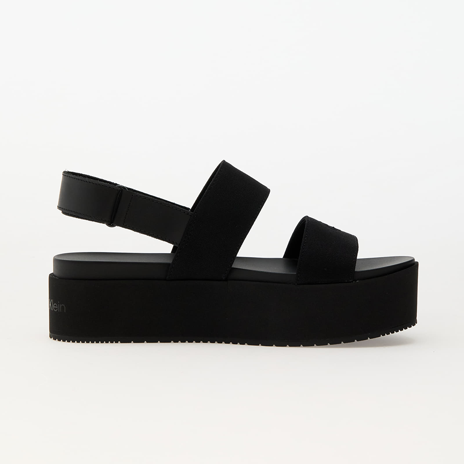Ženske tenisice i cipele Calvin Klein Jeans Flatform Sandal Slin Black