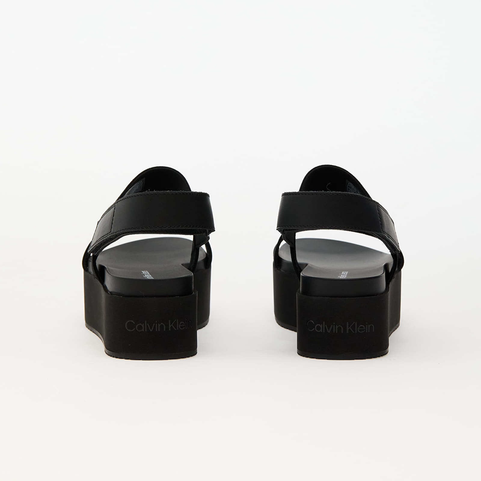 Ženske tenisice i cipele Calvin Klein Jeans Flatform Sandal Slin Black