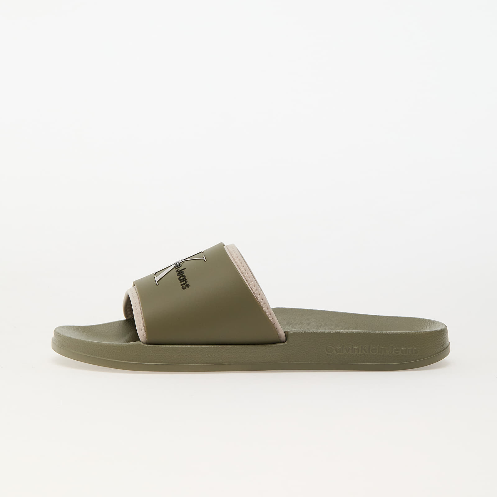 Men's sneakers and shoes Calvin Klein Jeans Slide Rubber Neopren Green