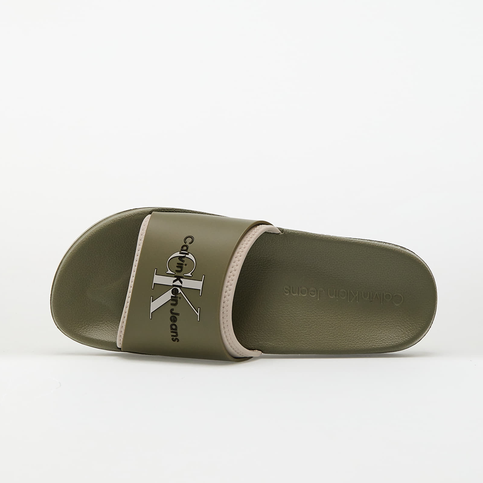 Men's sneakers and shoes Calvin Klein Jeans Slide Rubber Neopren Green