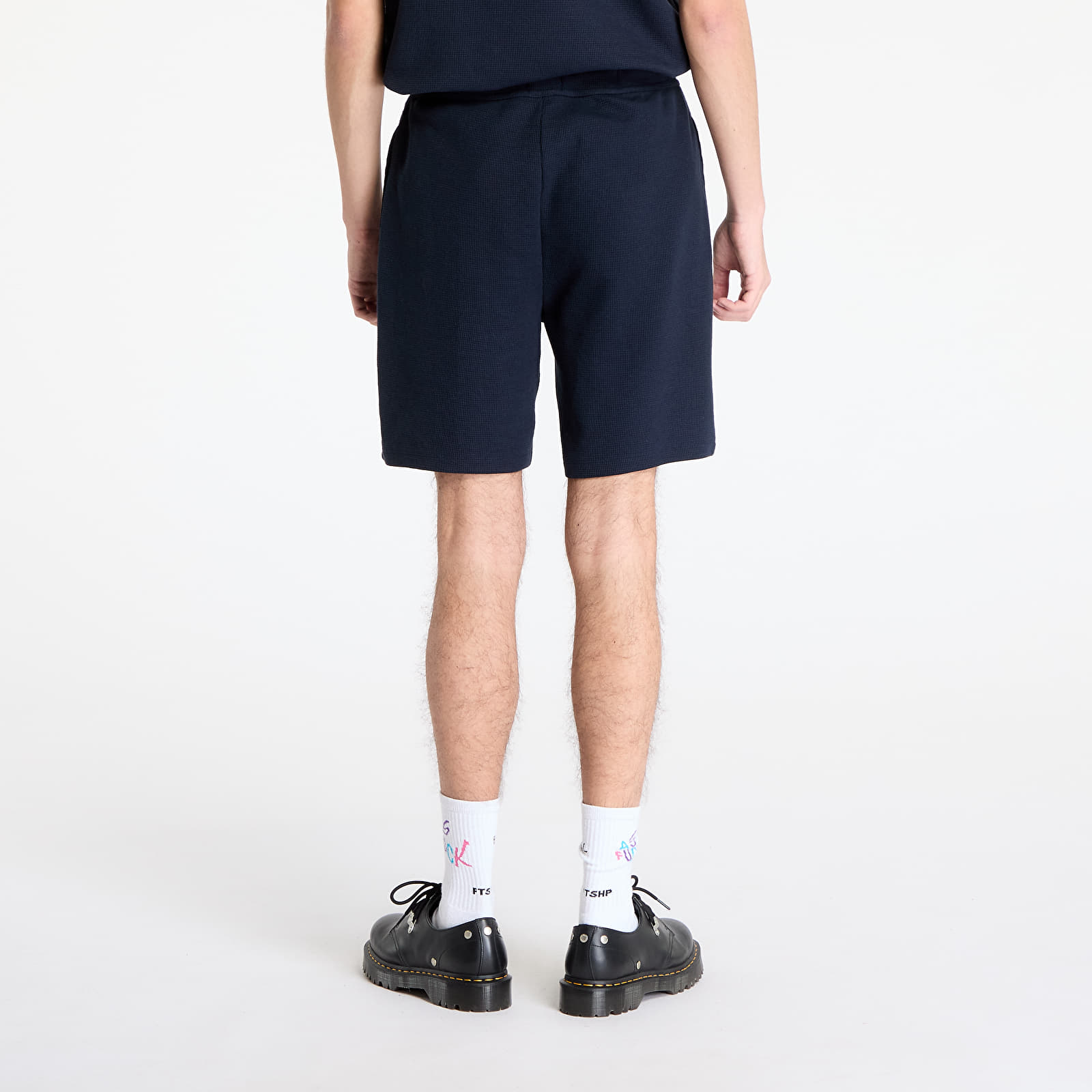 Men's shorts Hugo Boss Men's Waffle Shorts Blue