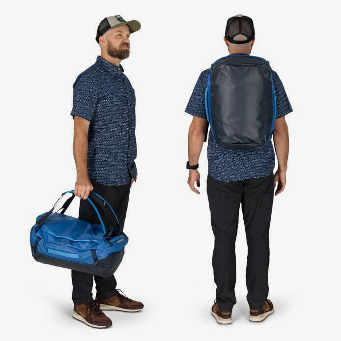Mochilas para hombre Osprey Transporter 30 Duffle Backpack Blue Flame/ Scoria Blue