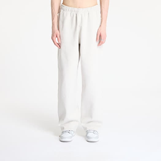 Melegítőnadrág Nike Solo Swoosh Men's Open-Hem Fleece Pants Light Bone/ White