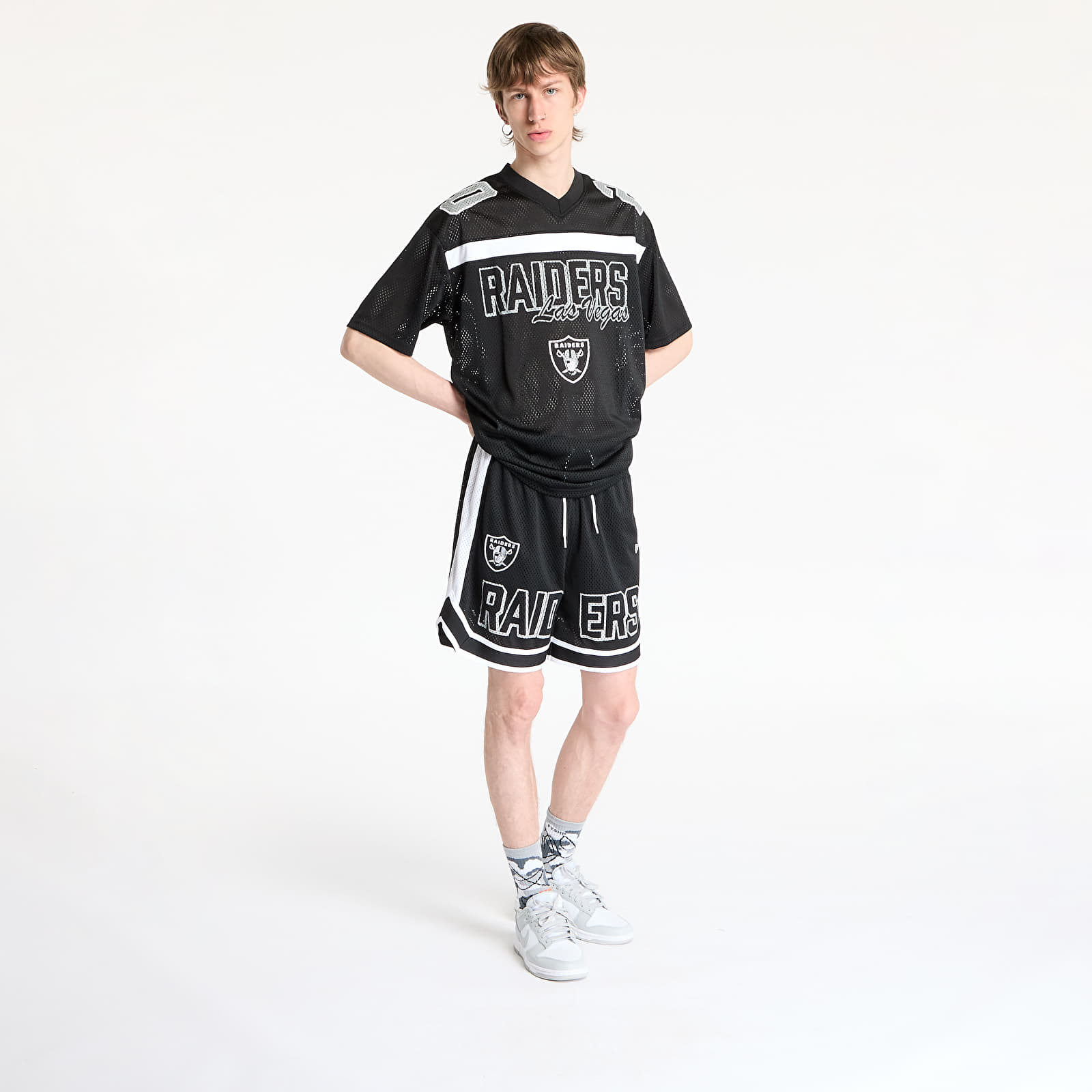Muške kratke hlače New Era NFL Las Vegas Raiders Graphic Shorts Black
