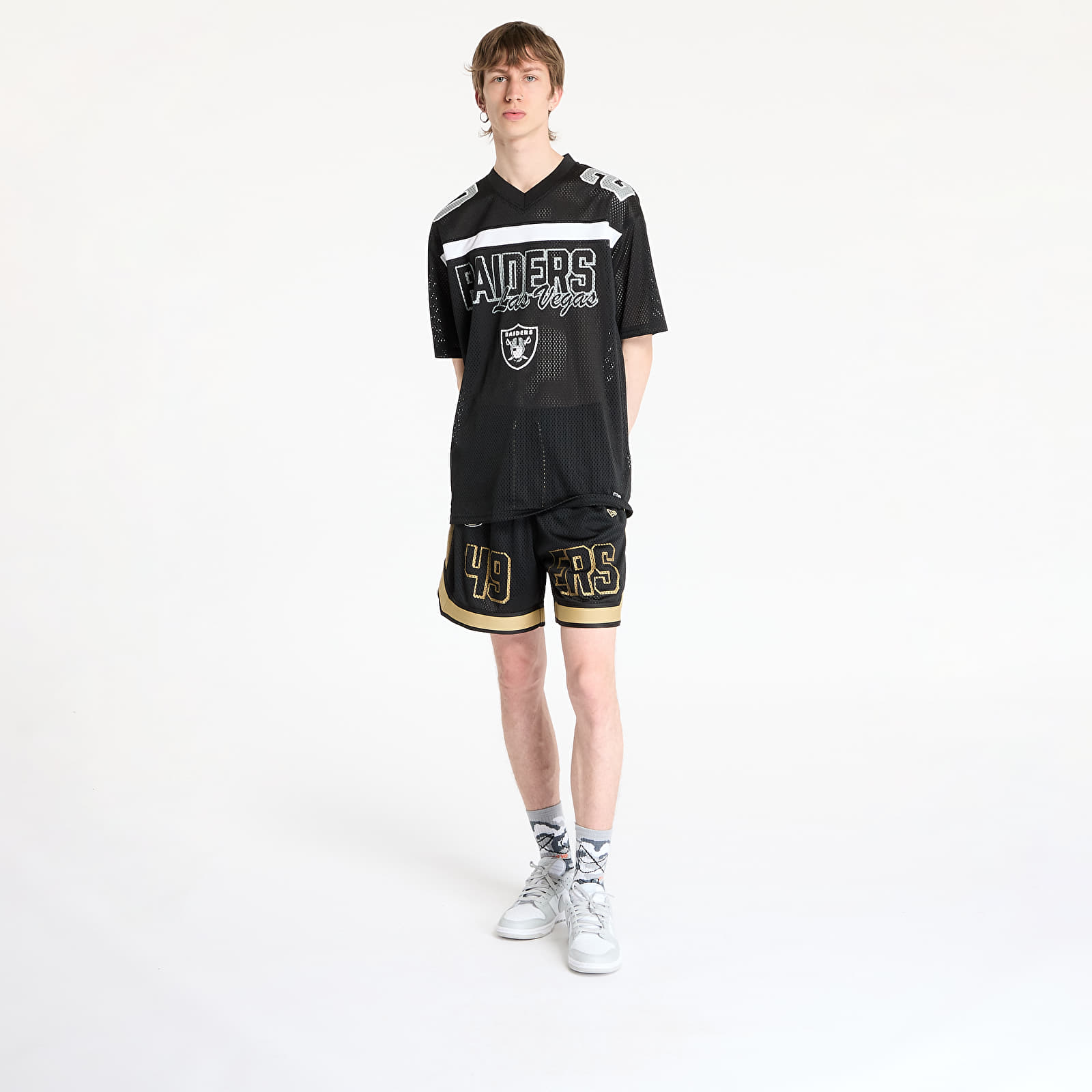 Pantalones cortos para hombre New Era NFL Saf49E Graphic Shorts Black