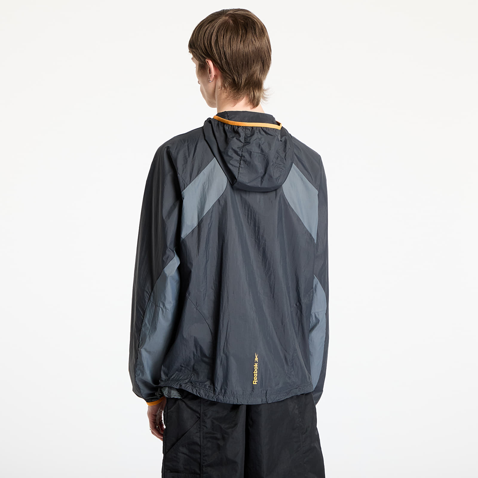 Jakker til mænd Reebok Wind Run Jacket Washed Black/ Grey 3