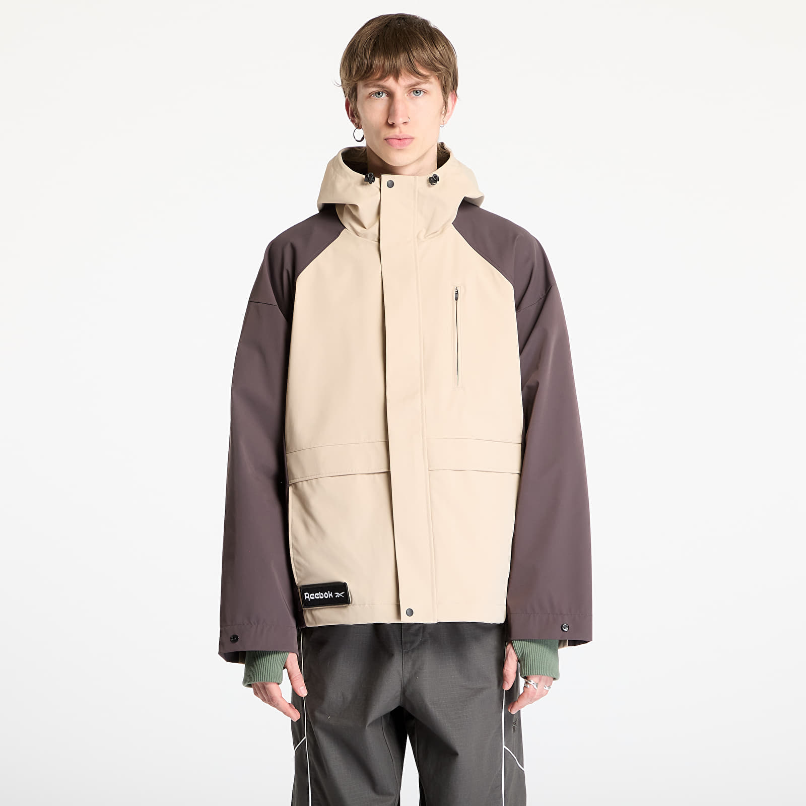 Men's jackets Reebok Utility Shell Jacket UNISEX Tan/ Unearthed Brown