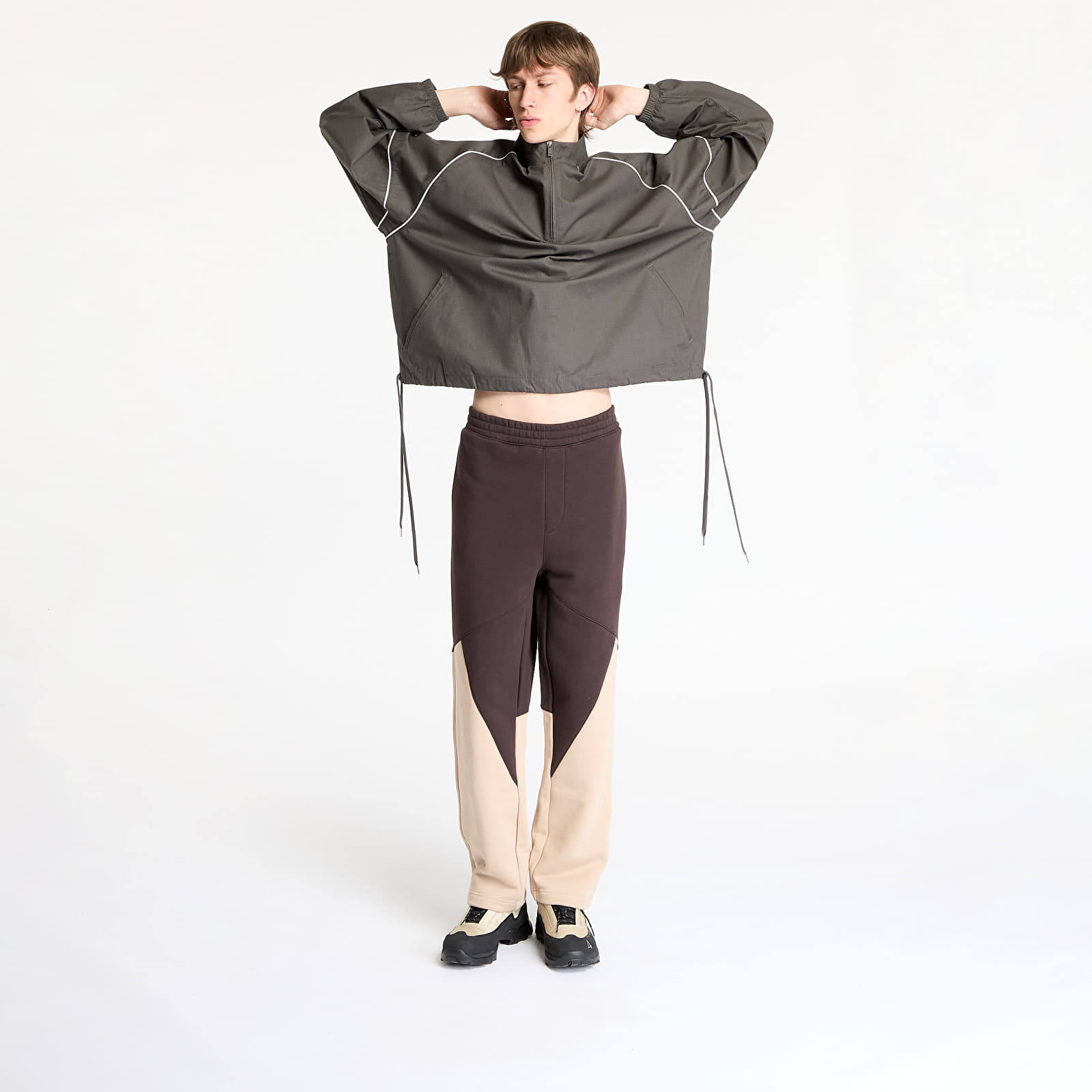 Pantalones de chándal para hombre Reebok Wide Leg Ft Unearthed Pants UNISEX Brown/ Tan