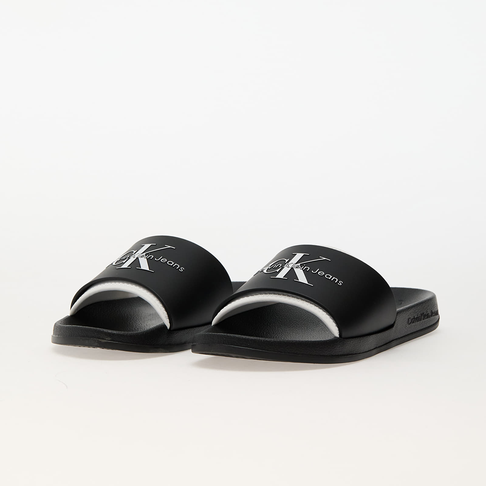 Zapatillas y zapatos de hombre Calvin Klein Jeans Slide Rubber Neopren Black