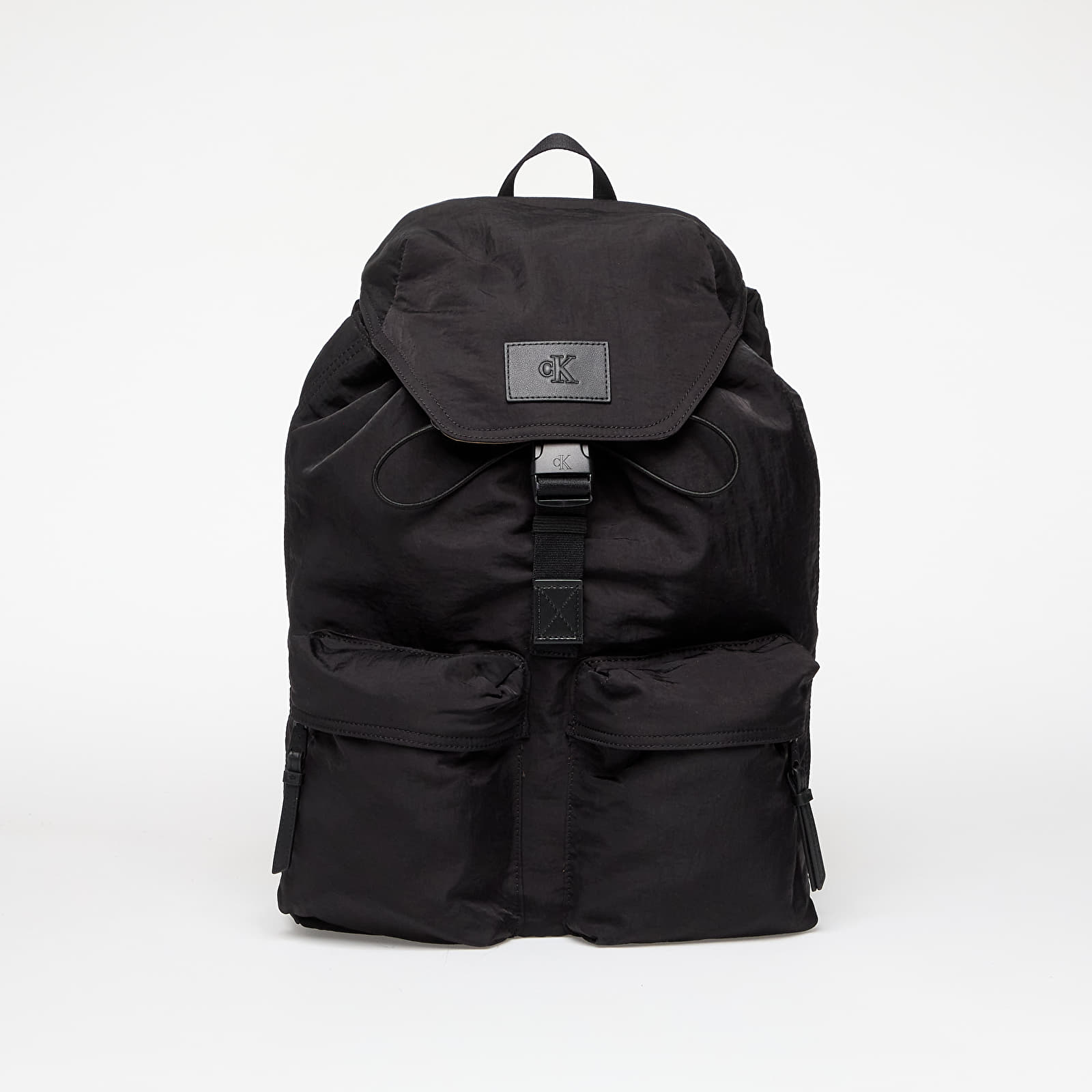 Plecaki męskie Calvin Klein Jeans Metro Nylon Flap Bagpack Black