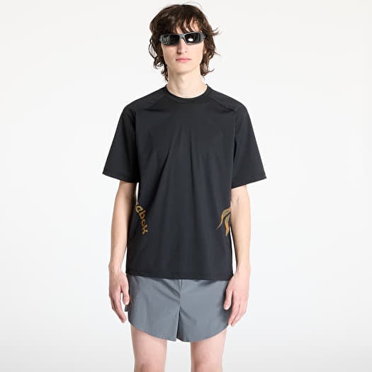 T-paita Reebok Run Tee UNISEX Washed Black/ Grey 3