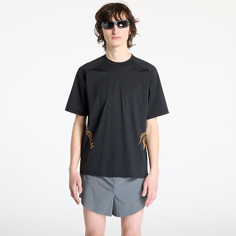 T-Shirt Reebok Run Tee UNISEX Washed Black/ Grey 3