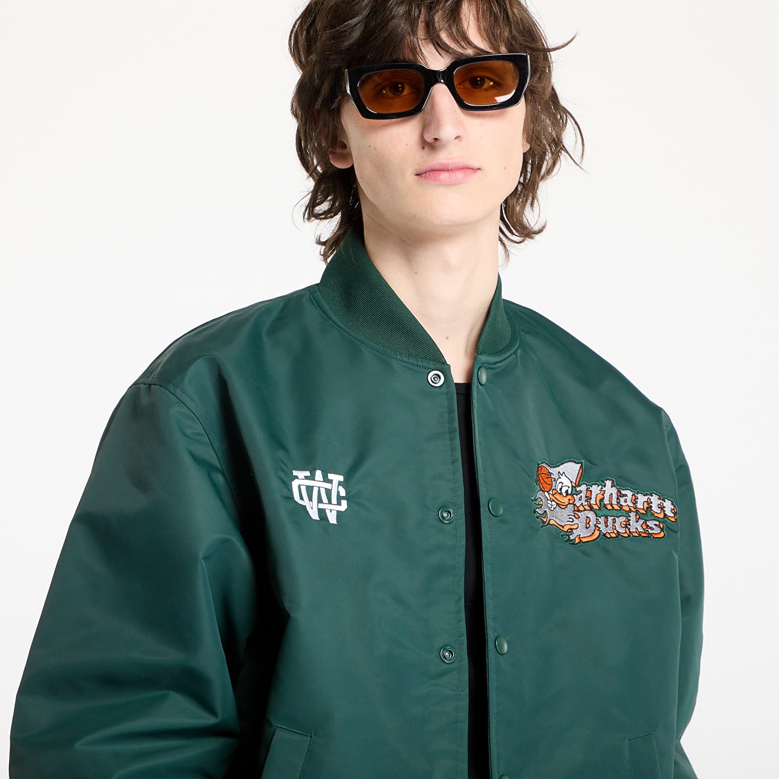 Chaquetas de hombre Carhartt WIP Flaming Ducks Bomber UNISEX Conifer/ Wax