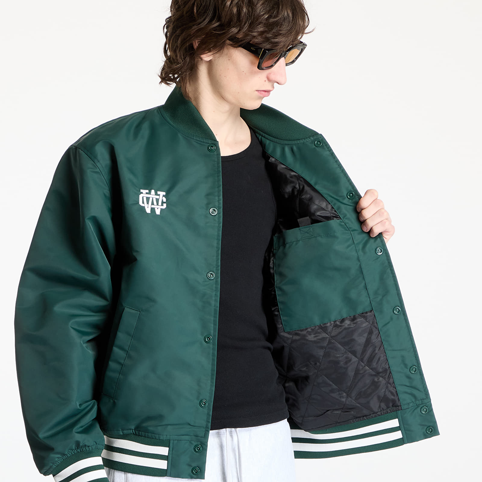 Chaquetas de hombre Carhartt WIP Flaming Ducks Bomber UNISEX Conifer/ Wax