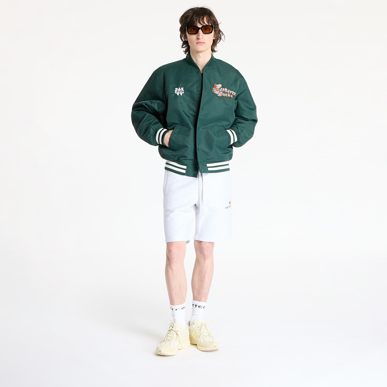 Chaquetas de hombre Carhartt WIP Flaming Ducks Bomber UNISEX Conifer/ Wax