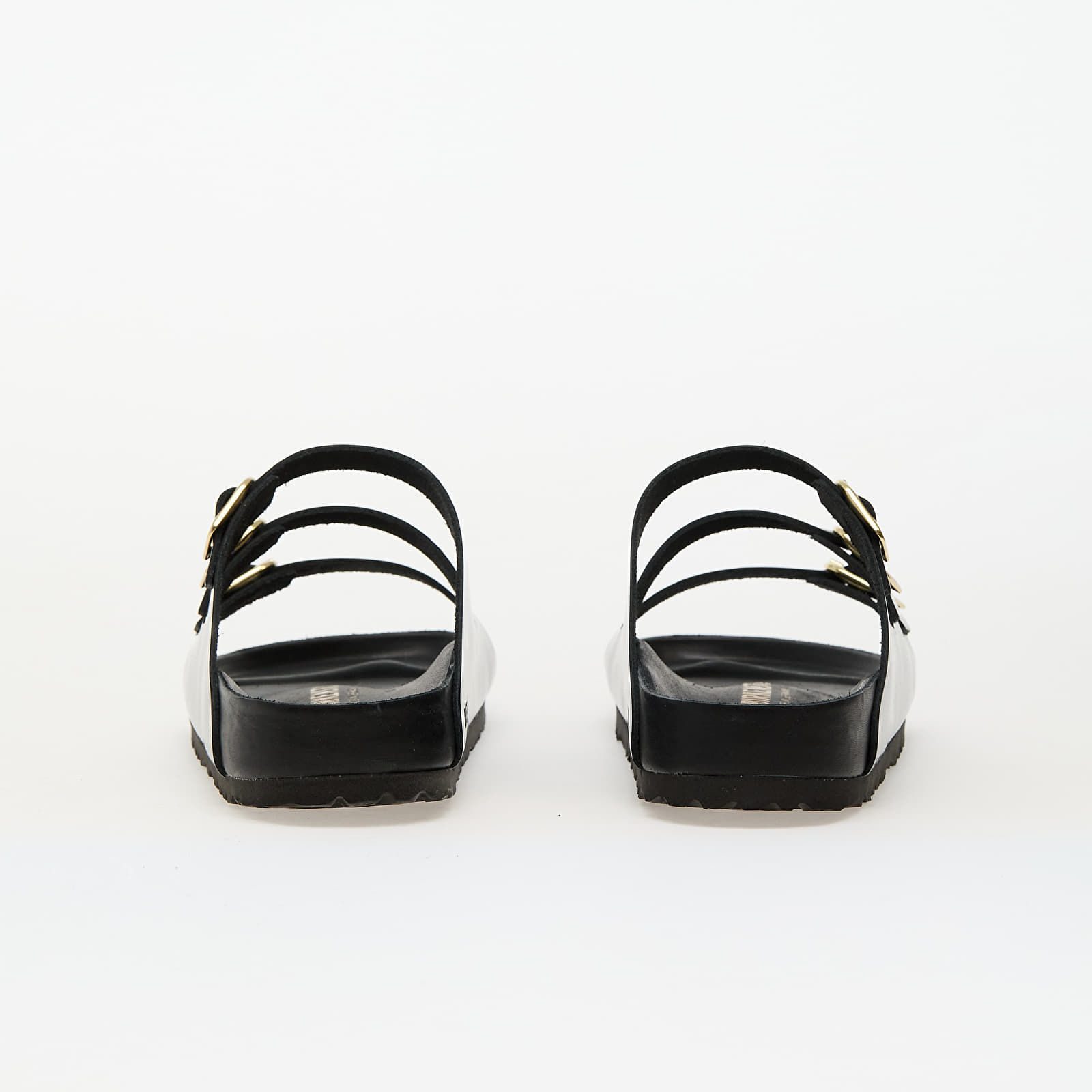 Naiste tossud ja kingad Birkenstock Florida Fresh Natural Leather Patent High-Shine Black