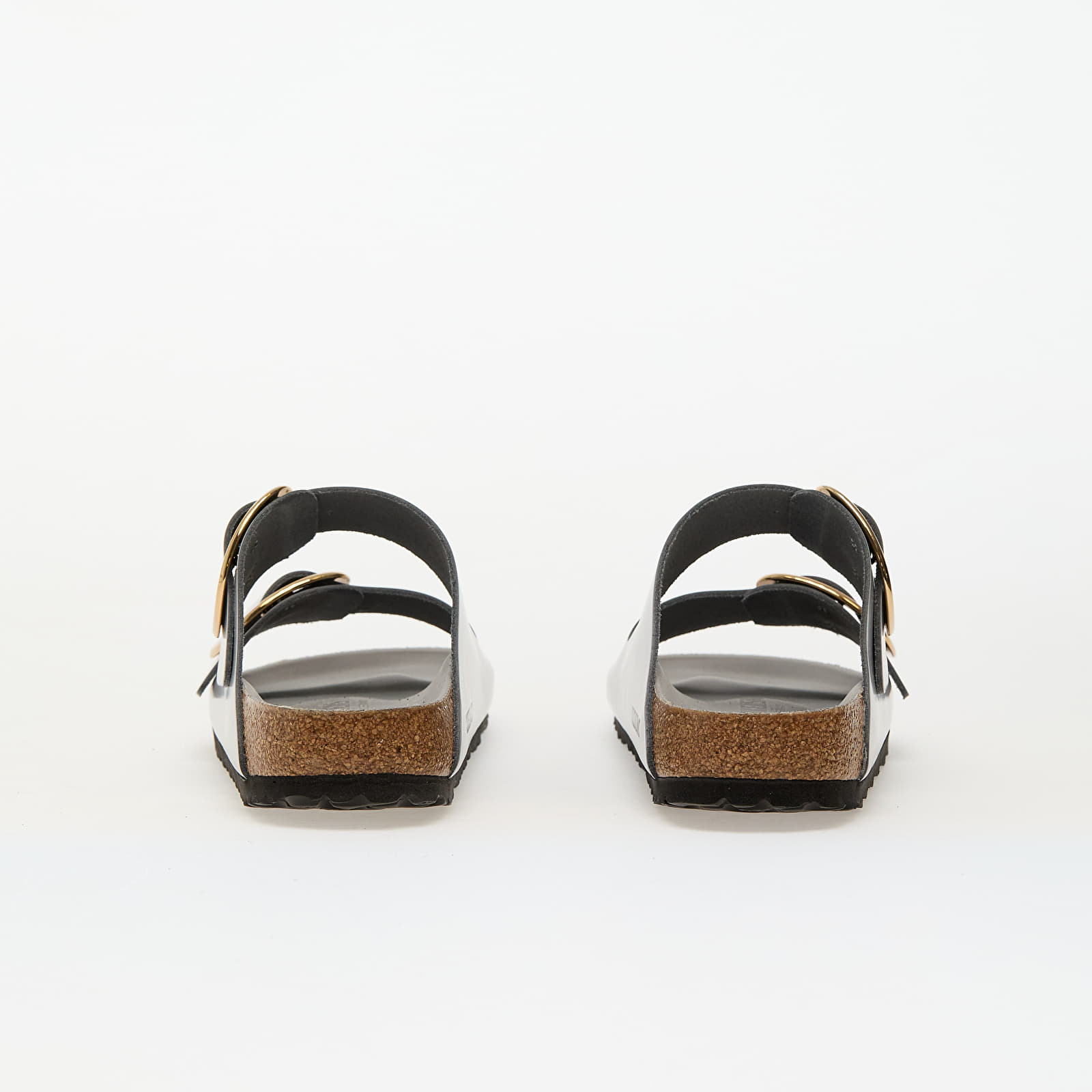 Naiste tossud ja kingad Birkenstock Arizona Big Buckle Natural Leather Patent High-Shine Stone Coin