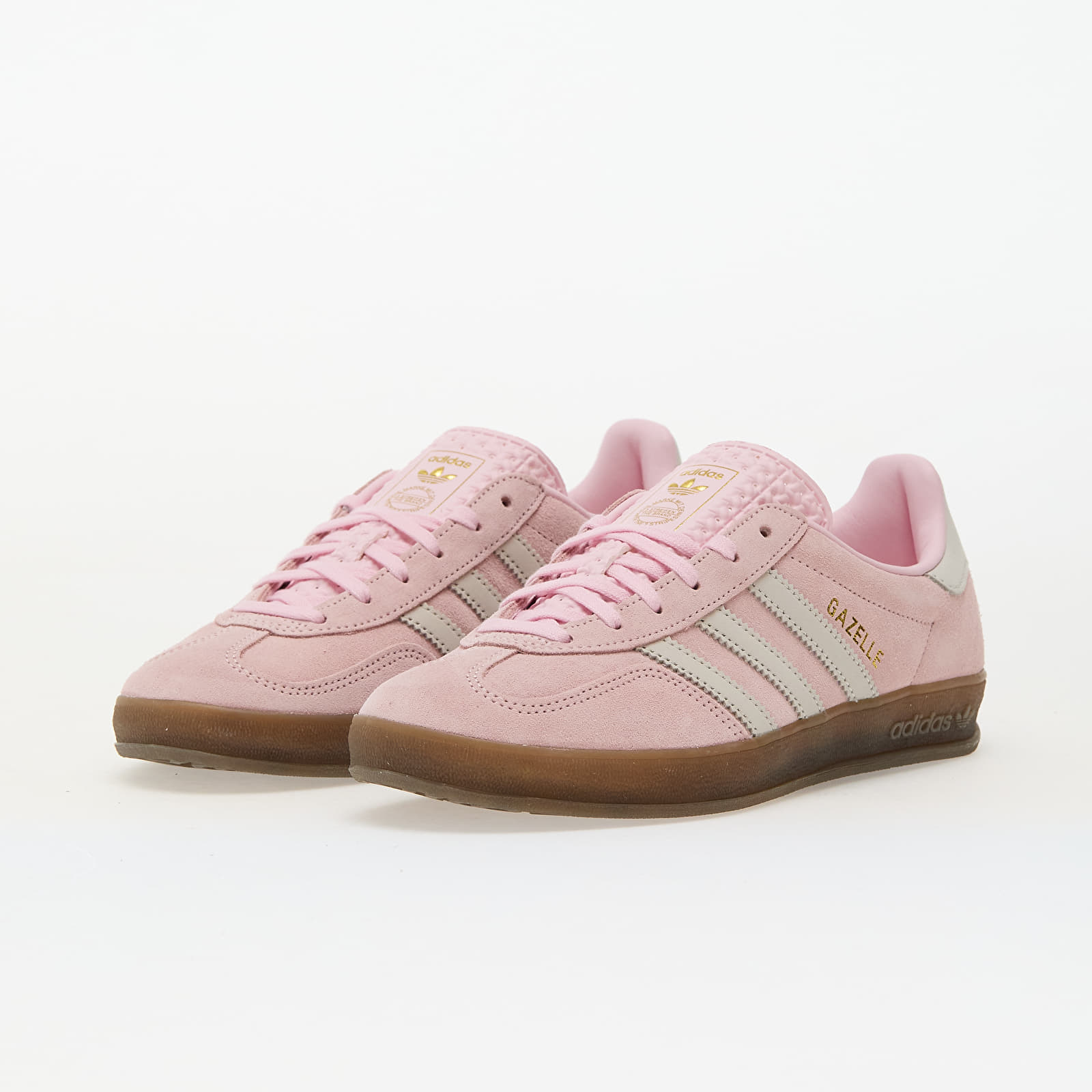 Baskets et chaussures pour femmes adidas Gazelle Indoor W Clear Pink/ Off White/ Gum5