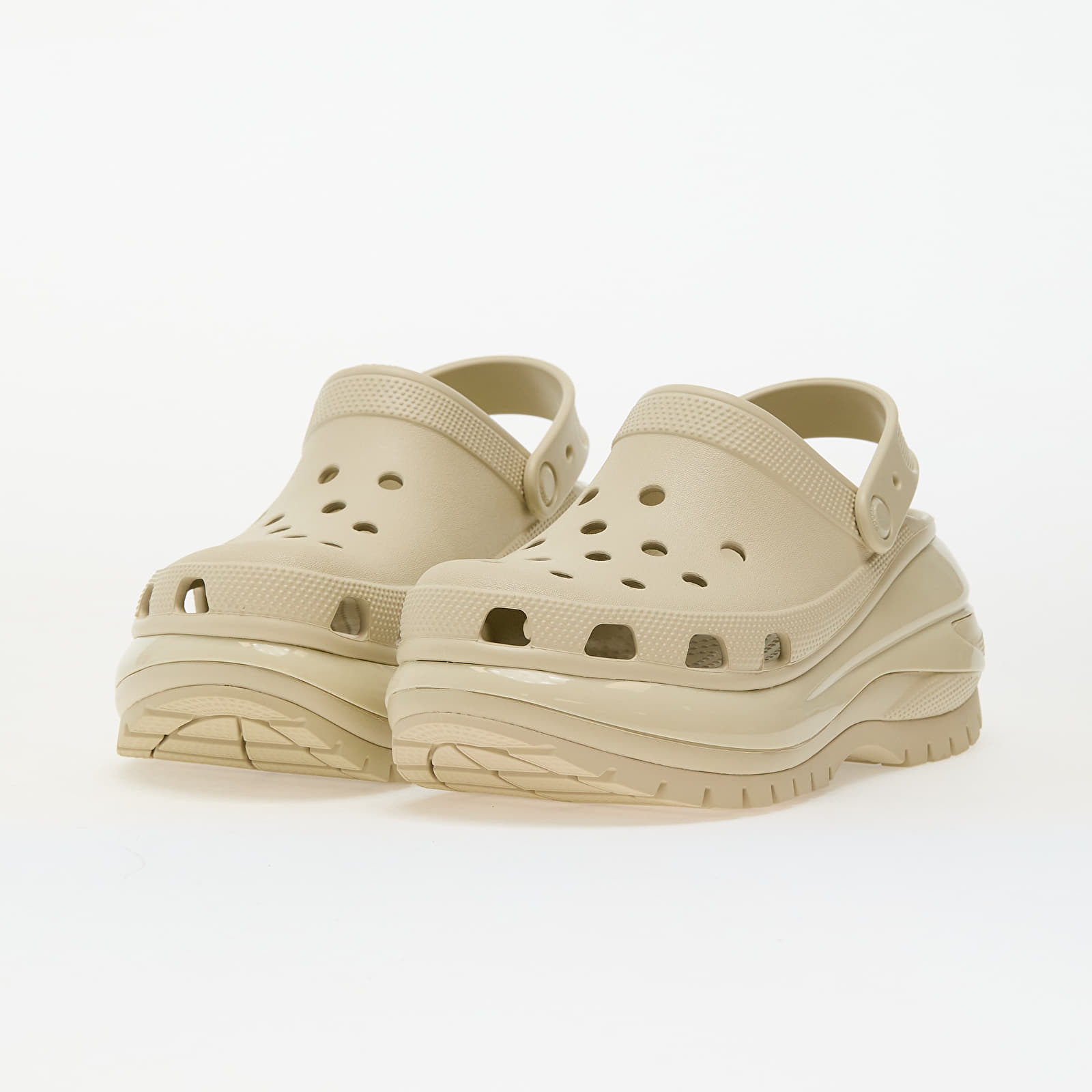 Zapatillas Hombre Crocs Classic Mega Crush Clog Bone