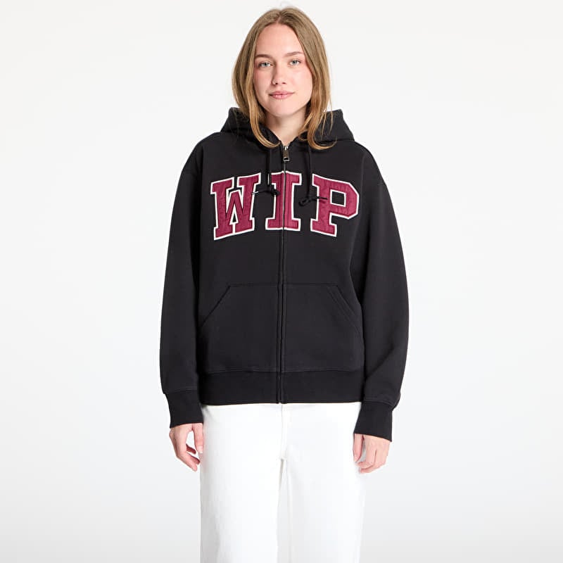 Sweatshirt Carhartt WIP Hooded WIP Sweatshirt UNISEX Black Stone Washed