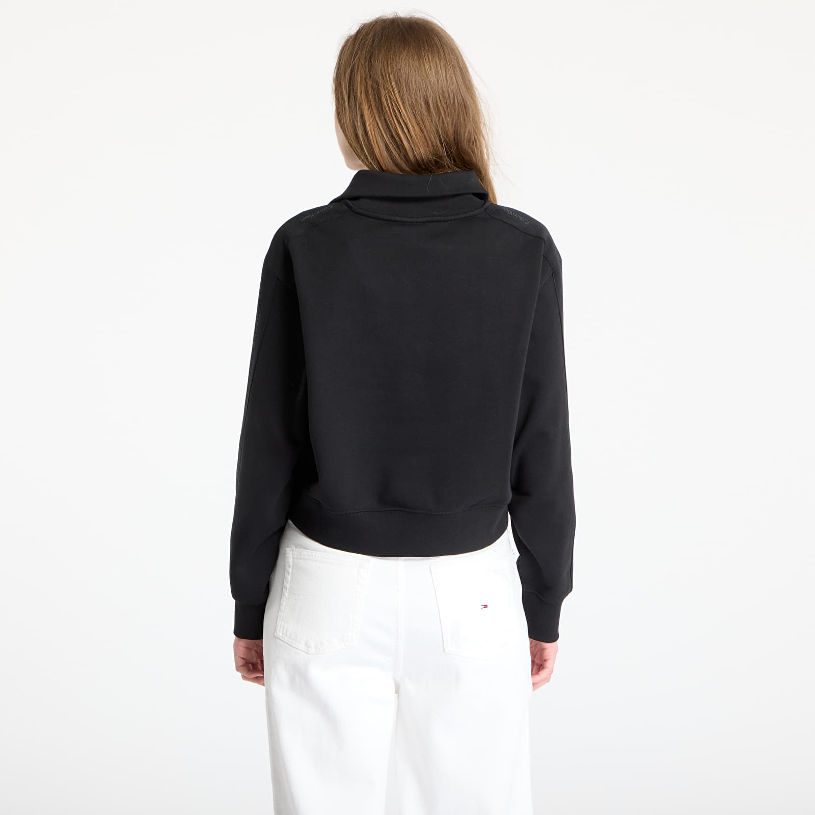 Sudaderas de mujer Calvin Klein Sport Pw - 1/4 Zip Sweatshirt Black