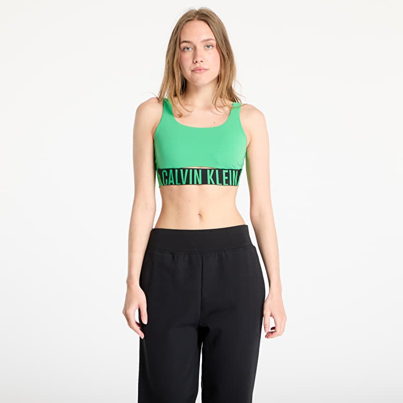 Calvin Klein Sport Intense Power Medium Mesh Bra Blossom Green
