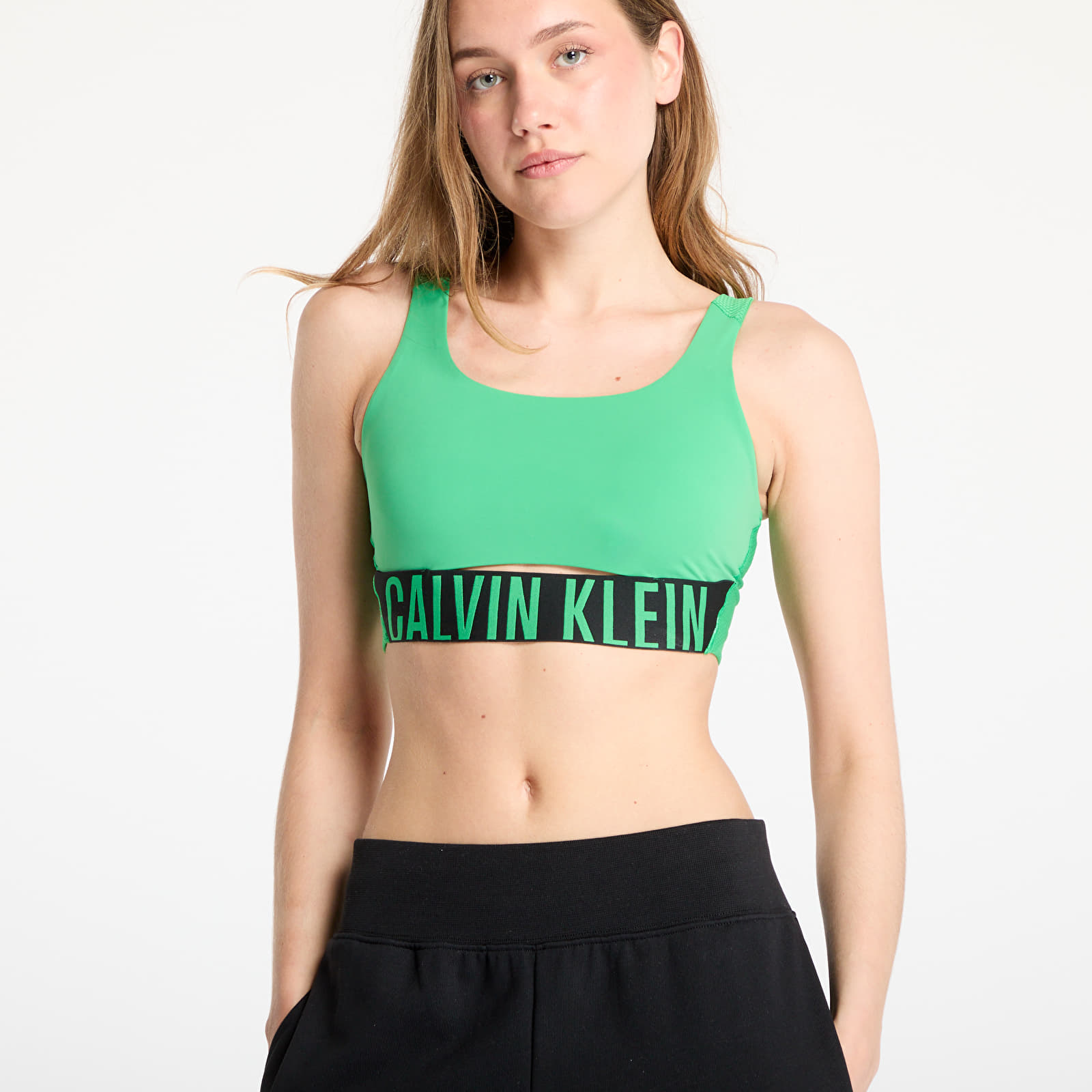BHs Calvin Klein Sport Intense Power Medium Mesh Bra Blossom Green
