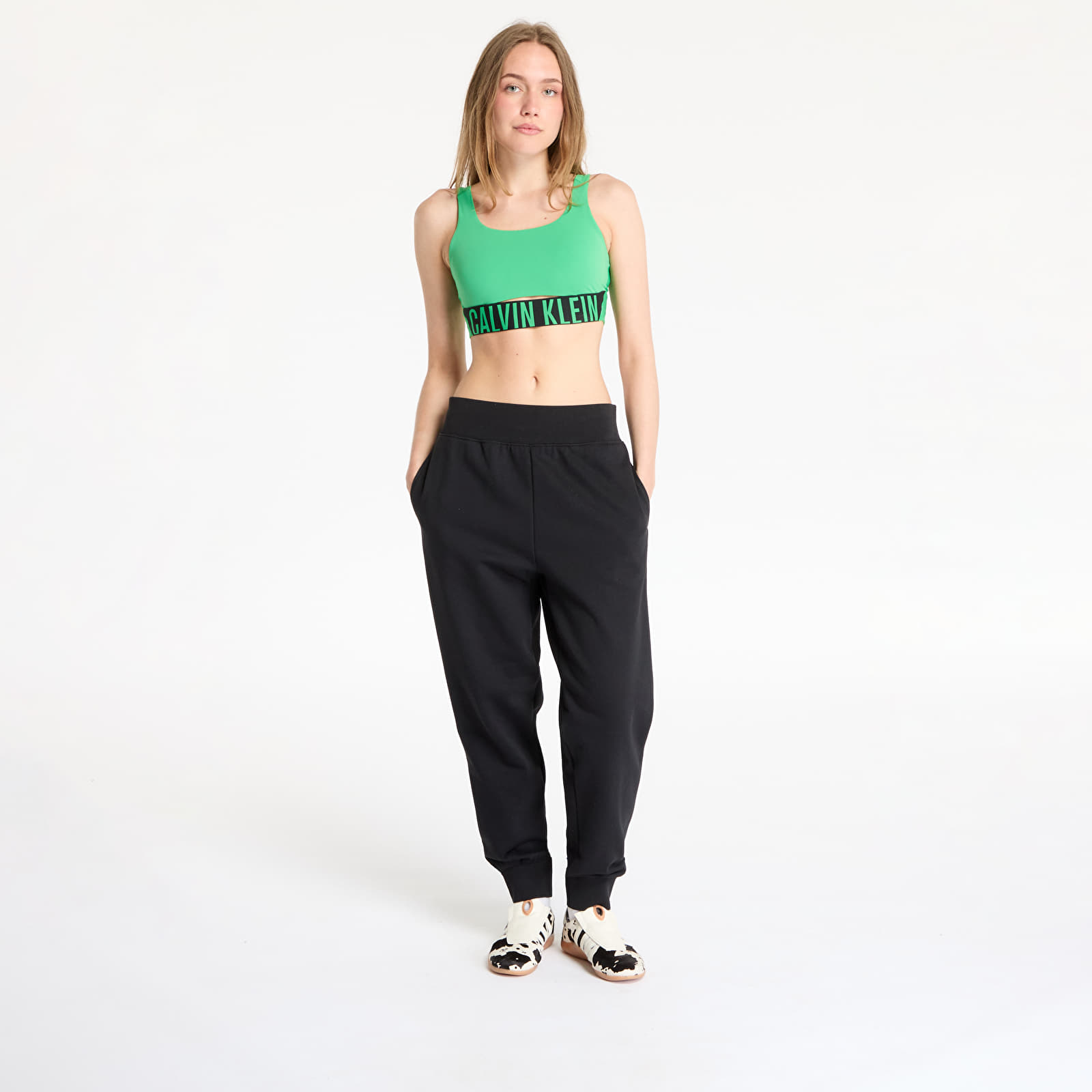 BHs Calvin Klein Sport Intense Power Medium Mesh Bra Blossom Green