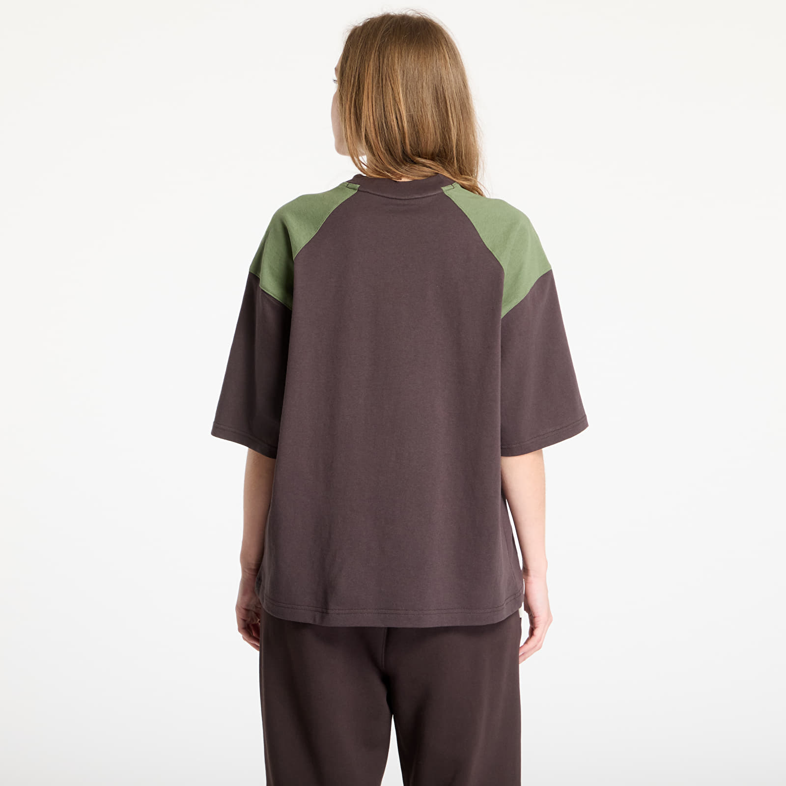 T-shirts för män Reebok Cotton Shortsleeve T-Shirt UNISEX Unearthed Brown/ Breakaway Green