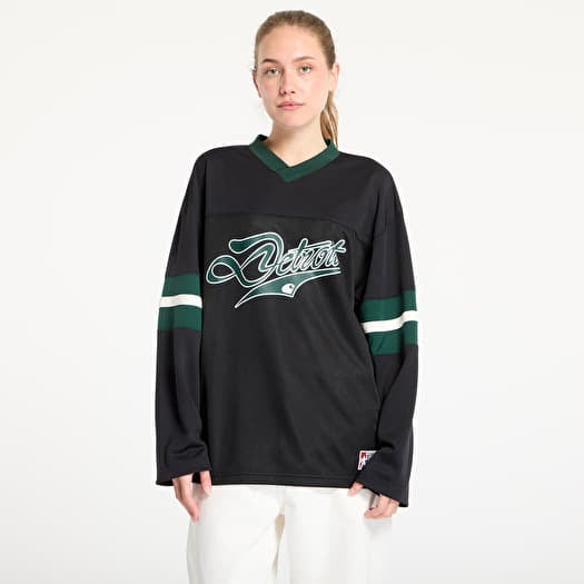 Тениска Carhartt WIP Long Sleeve Detroit Mesh T-Shirt UNISEX Black/ Conifer/ Wax