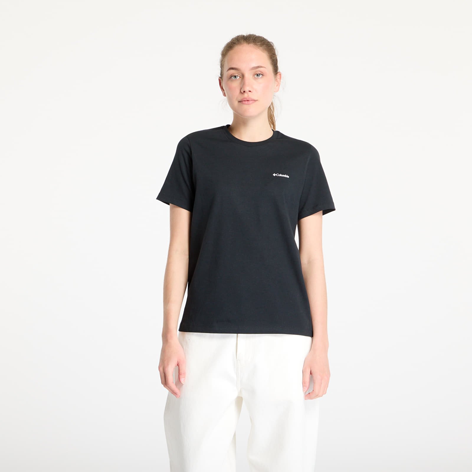 Naiste T-särgid Columbia Boundless Beauty™ Logo Shortsleeve Tee Black/ Linear View