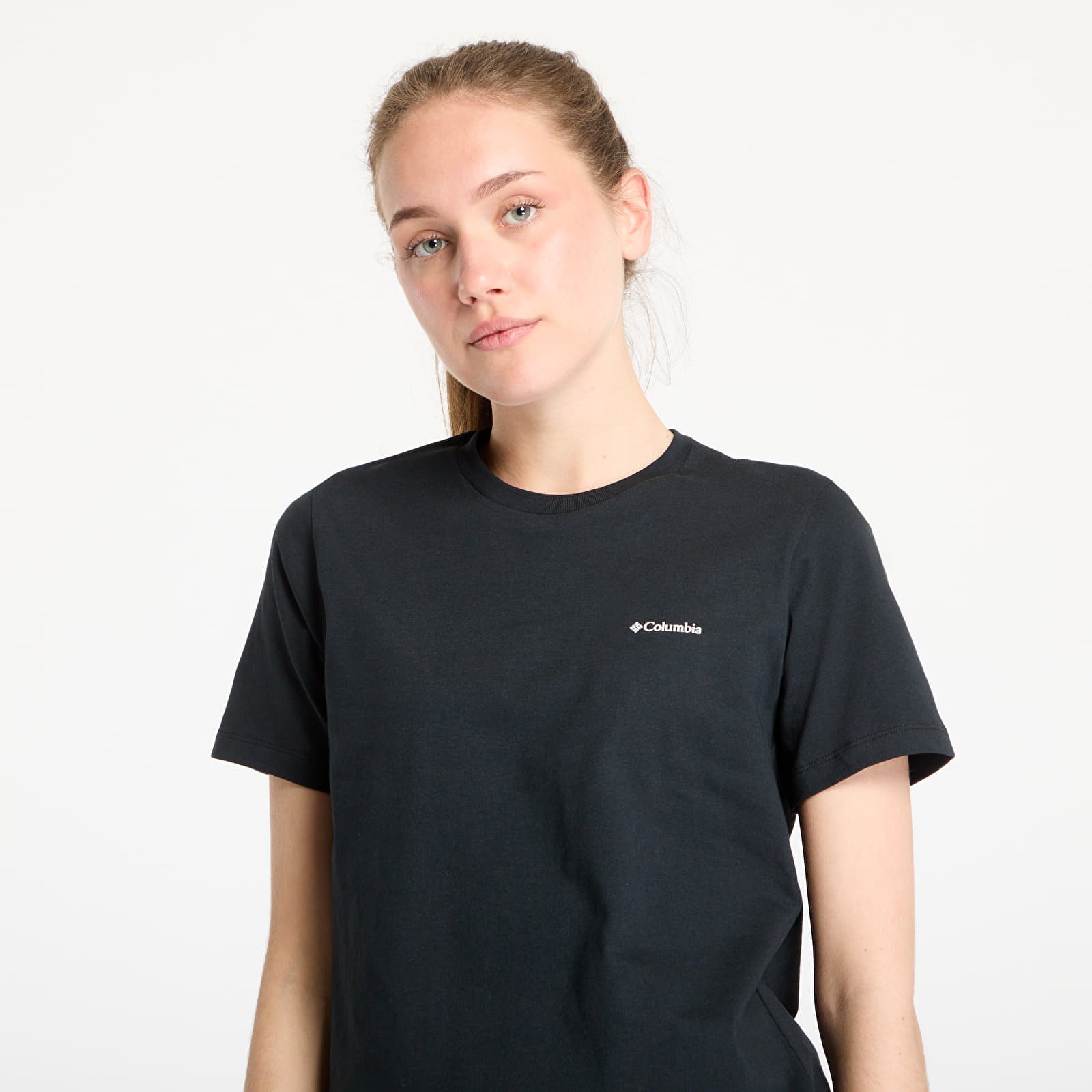 Naiste T-särgid Columbia Boundless Beauty™ Logo Shortsleeve Tee Black/ Linear View