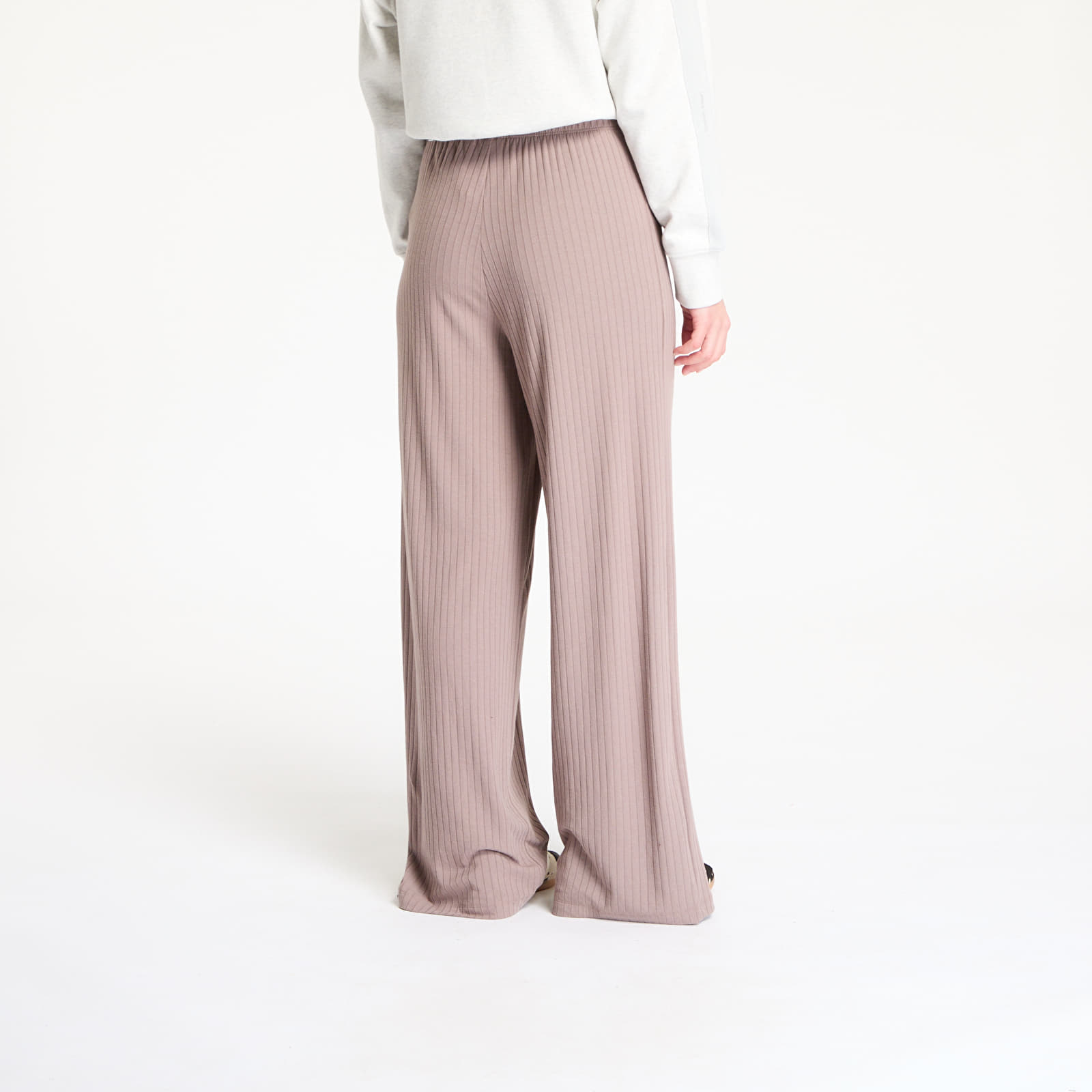Women's Trousers adidas Essentials Wide Rib Pants Trace Brown