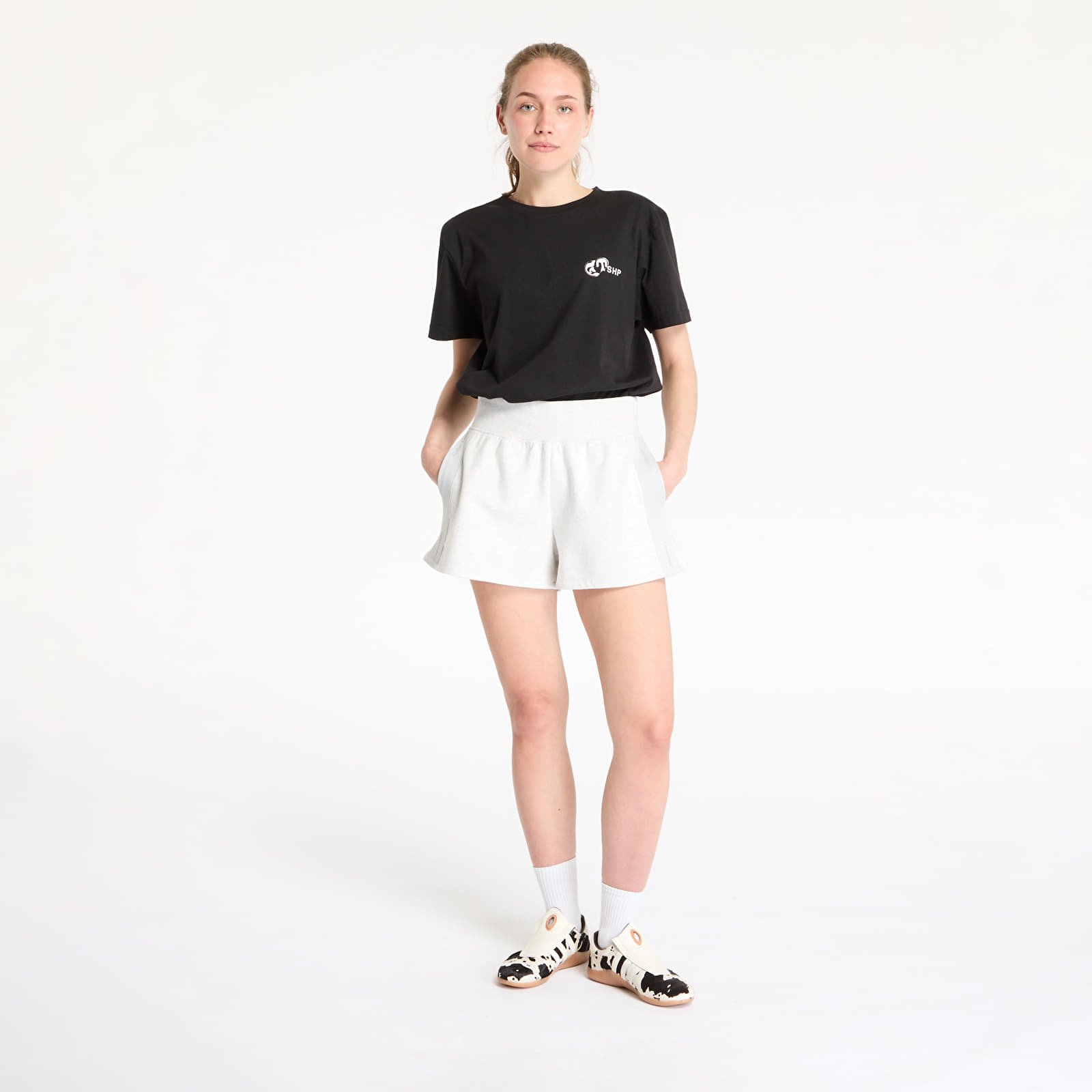 Pantalones cortos de mujer Calvin Klein Sport Pw - Sweatshort Gray