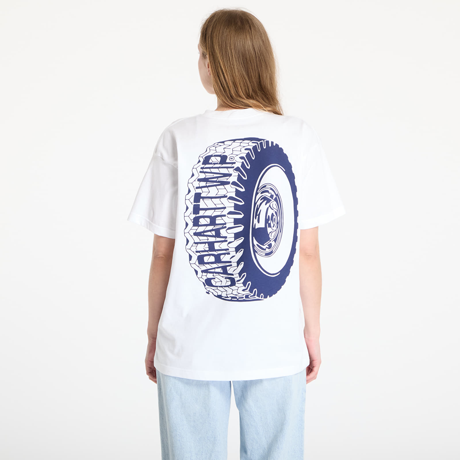 Camisetas hombre Carhartt WIP Shortsleeve Tire T-Shirt UNISEX White