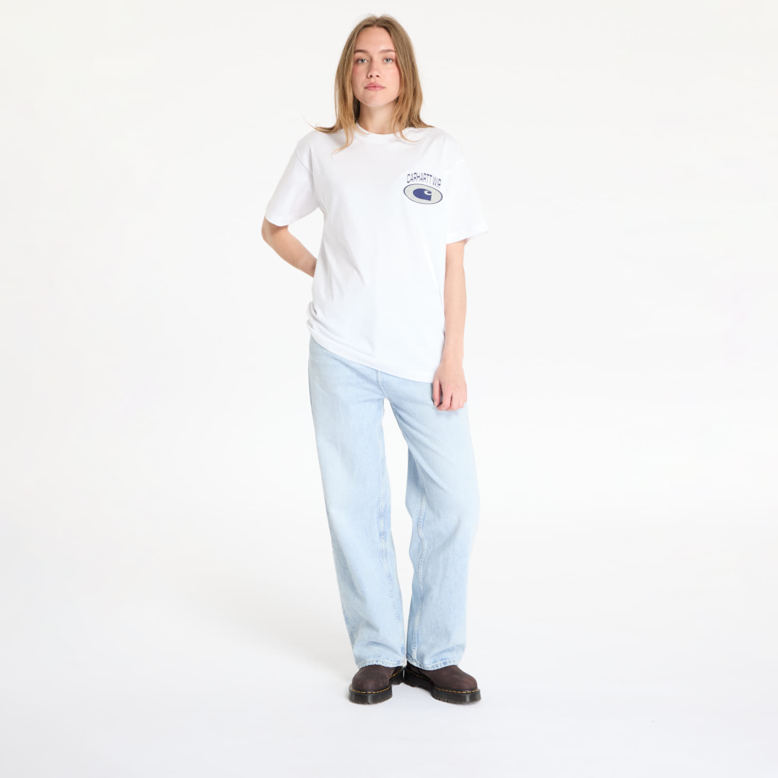 Camisetas hombre Carhartt WIP Shortsleeve Tire T-Shirt UNISEX White