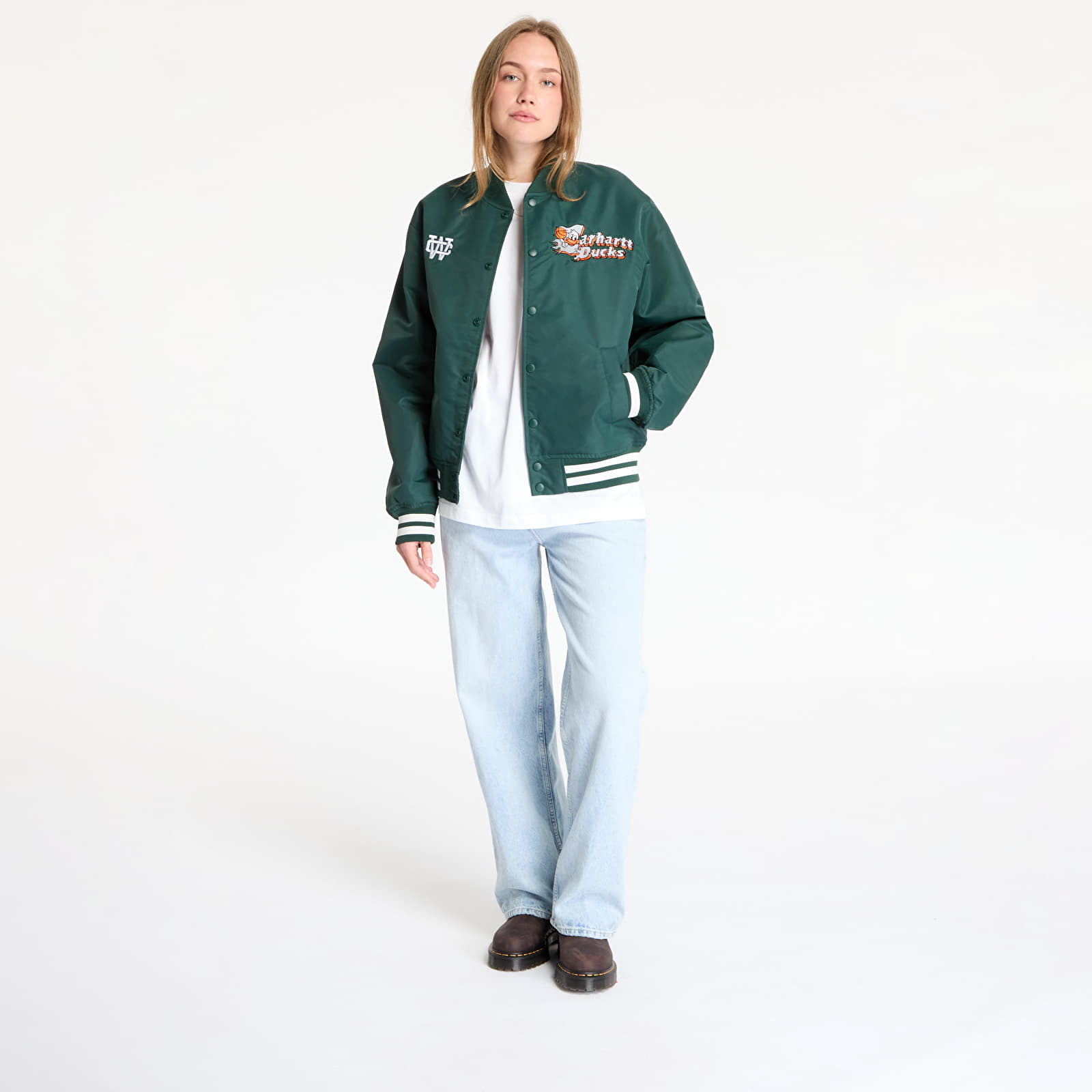 Chaquetas de hombre Carhartt WIP Flaming Ducks Bomber UNISEX Conifer/ Wax