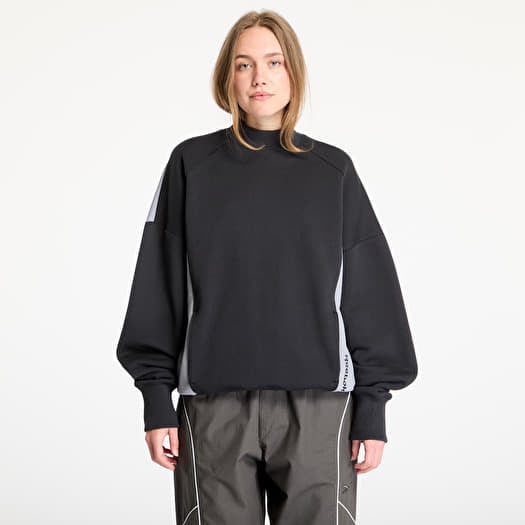 Majica Reebok French Terry Crewneck UNISEX Washed Black/ Grey 3