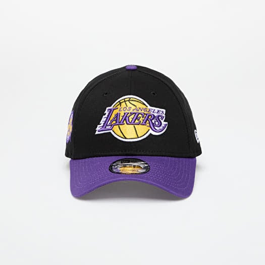 Cap New Era Los Angeles Lakers 9FORTY NBA Side Patch Adjustable Cap Black/ Trp