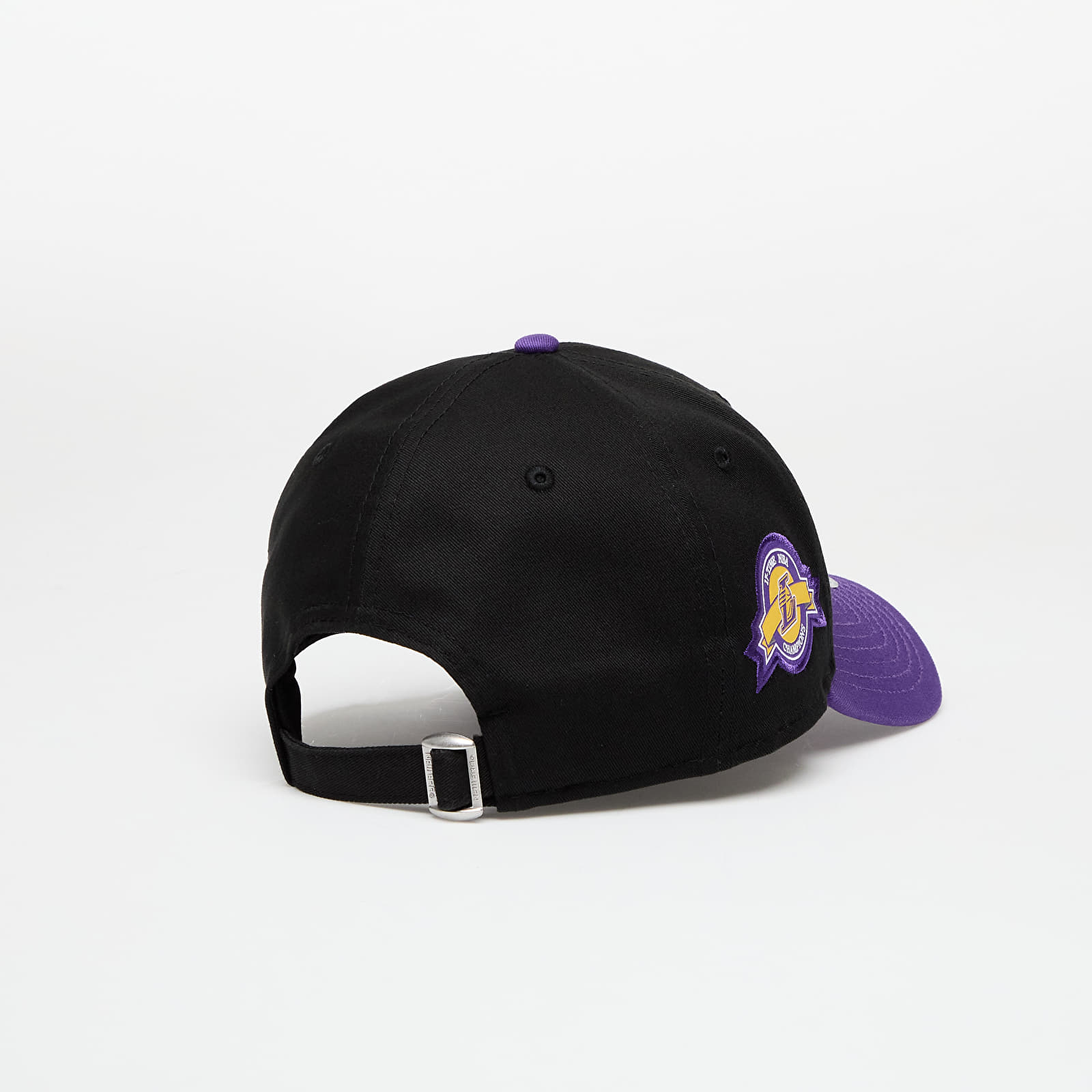 Caps New Era Los Angeles Lakers 9FORTY NBA Side Patch Adjustable Cap Black/ Trp
