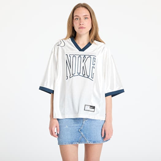 Jersey Nike Sportswear Street Women's Oversized Short-Sleeve Graphic Jersey Sail/ Armory Navy