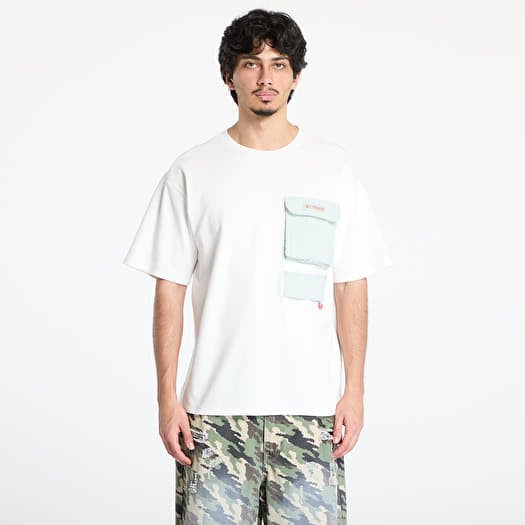 T-skjorte Columbia Cove Beach™ Pocket Tee Sea Salt/ Cool Green