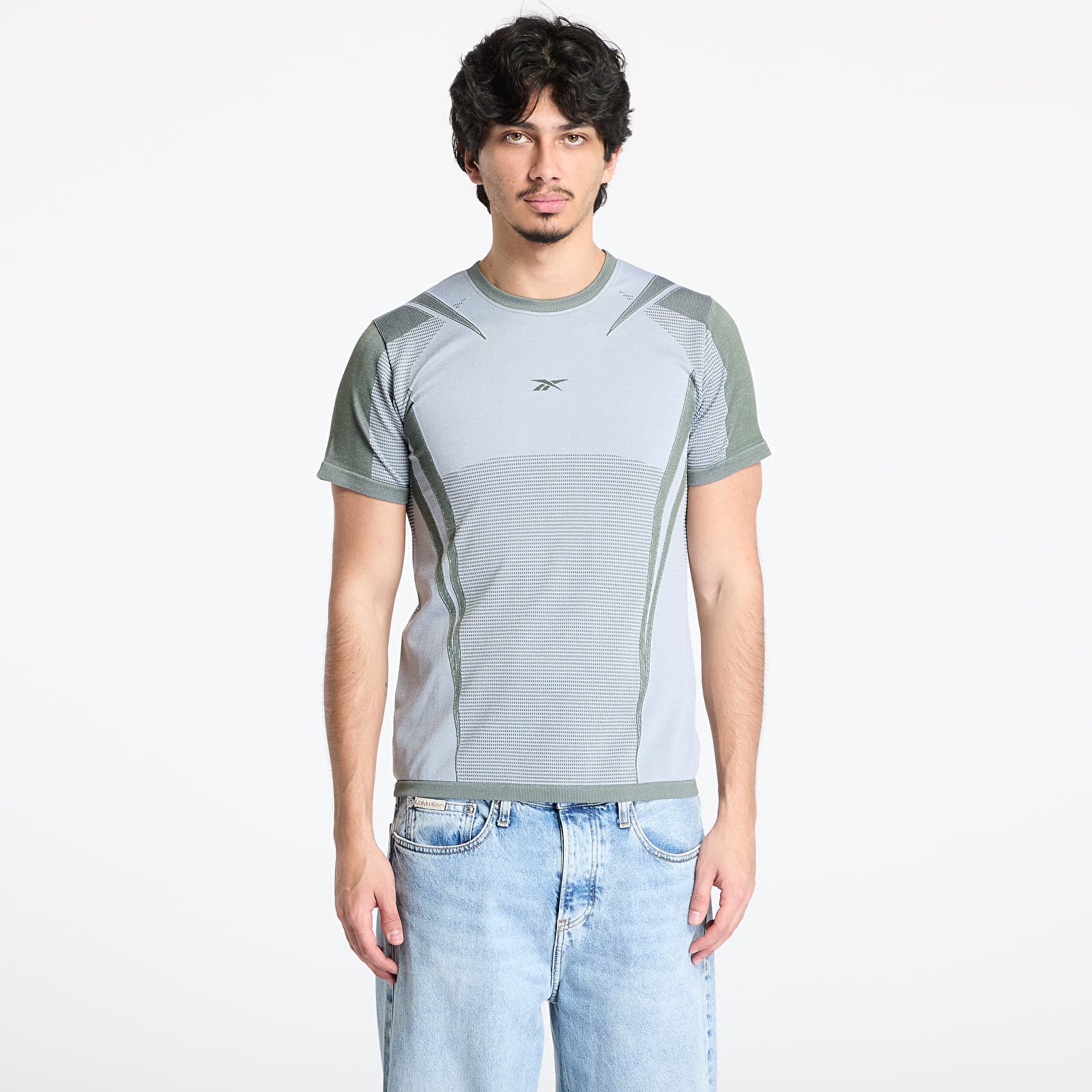Тениска Reebok Lab Tech Tee Chalk/ Breakaway Green M