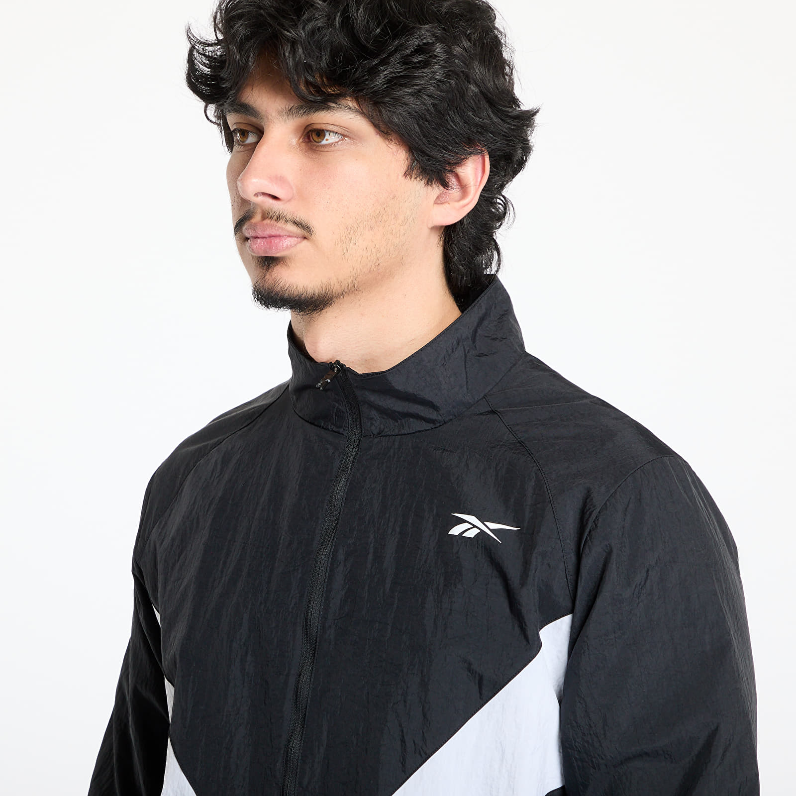 Men's windbreakers Reebok Basketball Track Top Black