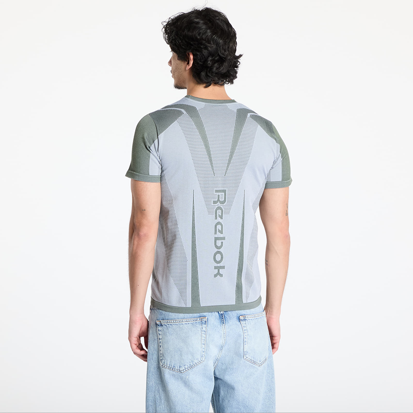 Camisetas hombre Reebok Lab Tech Tee Chalk/ Breakaway Green