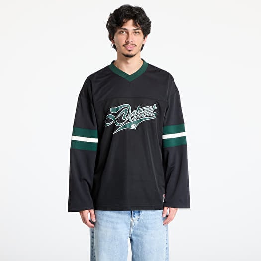 Μπλουζάκι Carhartt WIP Long Sleeve Detroit Mesh T-Shirt UNISEX Black/ Conifer/ Wax